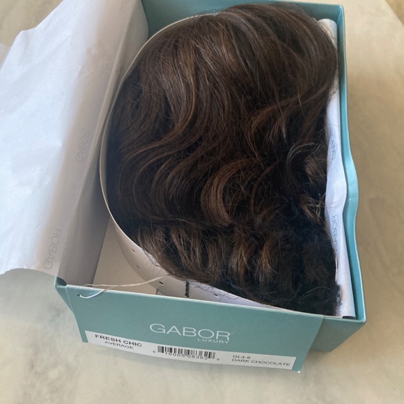 NWT Fresh Chich synthetic wig by Gabor in Dark Chocolate Colour - Picture 7 of 15